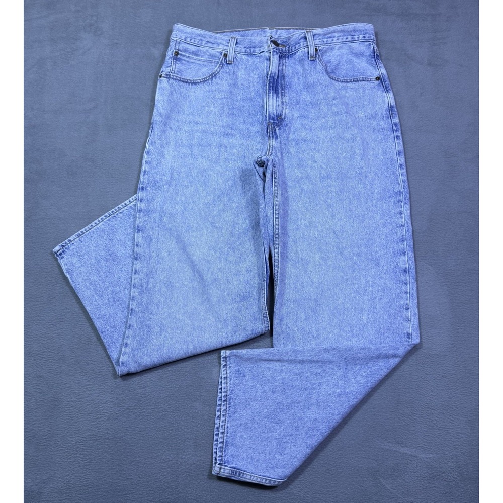 Levis Premium Jeans Womens 32x30 Highrise Wide Leg Relaxed Light Wash USA